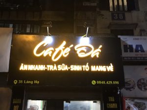 biển Alu chữ nổi Mica