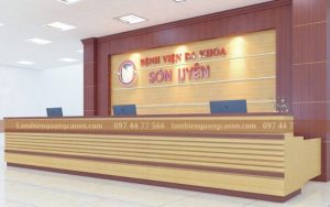 làm logo backdrop văn phòng