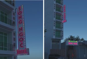 biển quảng cáo LED vẫy cho nhà nghỉ khách sạn 