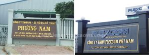 làm biển cổng công ty nhà máy xí nghiệp