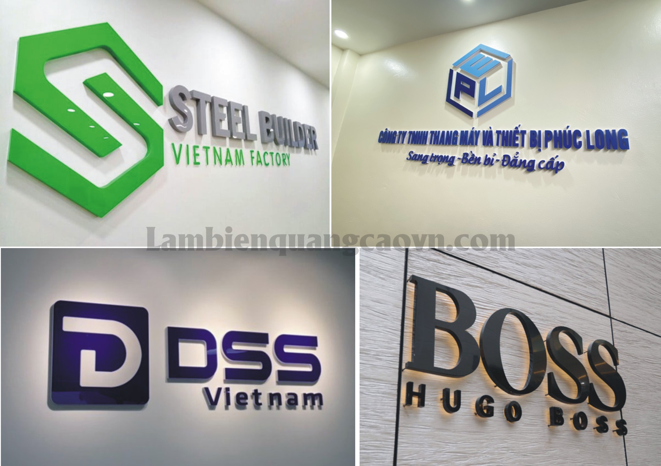 Báo giá làm biển quảng cáo logo mica mới nhất 2025